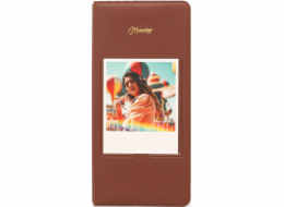 LoveInstant Fotoalbum 64 pro Fuji Instax Wide 400 Square Polaroid 600 Sx70 Now / Hnědá