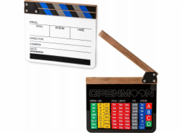 Prof Studio Film Clapperboard For Film White For Markers + 68x Magnet Markers / Tpb04