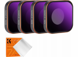 Sada šedých filtrů Nd 4v1 Nd4 Nd8 Nd16 Nd32 Pro Gopro Hero 13 12 11 10 9 / Sku.2320