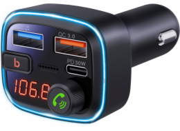 Savio Automobilový FM vysílač s funkcí Bluetooth