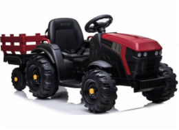 Lean Cars Bateriový traktor s přívěsem BDM0925 červený
