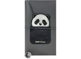 Pupa Nimmy Sada 2v1 zápisník + pero černá/černá Big Eyed Pet 2.0 Panda