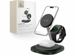 Tech-Protect Bezdrátová nabíječka QI15W-A46 3v1 s magnetickým konektorem MAGSAFE, černá, standardní