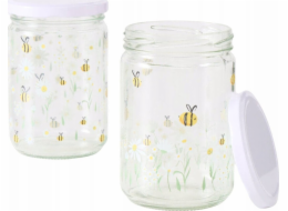 Boltze Šroubovací sklenice na skladování MED, 500 ml, 2 ks.