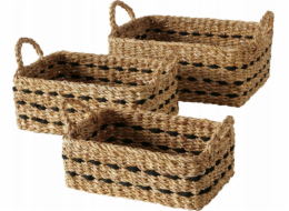 Sada tkaných košů BOKAR, 3 ks.