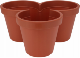Home Styling Collection Květináč na tři květiny, O 44 x 20 cm
