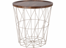 Odkládací stolek s košíkem, 37 x 39 cm