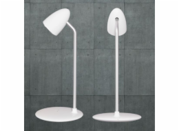 PROOVE Moderní LED stolní lampa 10W s 15W indukční nabíječkou bílá