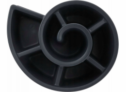 Vilde Zahradní květináč plastový černý spirálový 53x43,5x32,5 cm