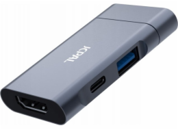 Cestovní rozbočovač JCPAL USB-C 3 v 1 – rozbočovač HDMI/PD/USB-A 3.0 – záruka bezpečnosti. Jednoduché splátky. Doprava zdarma od 170 PLN.