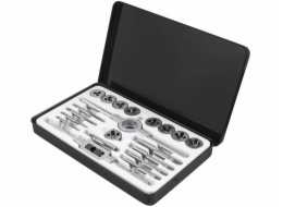 Bituxx Sada závitníků a závitnic, 20 dílů. (M3-M12) kovové pouzdro