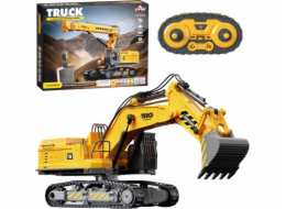 LeanToys Dálkově ovládaný pásový bagr EDUKAMP 133el pro kutily