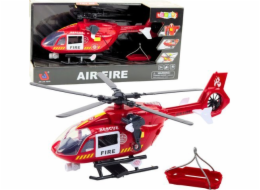 LeanToys Háky pro nosítka vrtulníku hasičského sboru, světla, zvuky 1:12