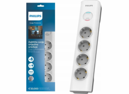 Philips Prodlužovací kabel bílý, 4 zásuvky Schuko, 2 m, SPN7040WA/58