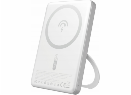 Dudao Powerbanka K28S 20W PD 5000mAh s MagSafe a stojánkem - stříbrná
