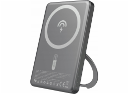 Dudao Powerbanka K28S 20W PD 5000mAh s MagSafe a stojánkem - šedá