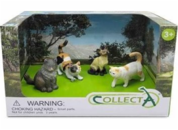 Collecta COLLECTA figurka SADA 4 KOČEK V BALENÍ (88327, 88331, 88491, 88937)