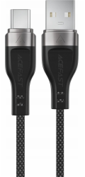 Acefast Kabel C11-04 USB-A - USB-C 3A 1,2m s magnetickým opletením - černý