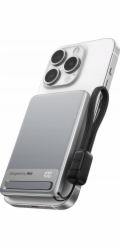 INIU Powerbank MagPro Slim - magnetická bezdrátová powerbanka 5000mAh stříbrná - Záruka bezpečnosti. Jednoduché splátky. Doprava zdarma od 170 PLN.