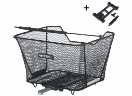 BASIL LESTO MIK zadní nosičový koš, MIK System (připraven k použití), ocelově černá (NOVINKA 2025)