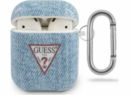 Guess Ochranný kryt GUACA2TPUJULLB Jeans Collection pro AirPods 1/2 modrý