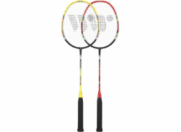 WISH FUSIONTEC 777K SADA BADMINTONOVÝCH RAKEET LIME+RED+SHUTTLES 3 DÍLNÁ WISH universal