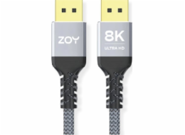 ZOY Kabel DisplayPort 1.4 5m + suchý zip ZCD5