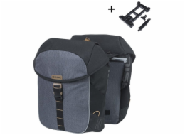 Basil Plachtová brašna na dvojitý brašný systém MILES TARPAULIN MIK 34L, systém MIK (připraveno k použití), 100% vodotěsná, černá (NOVINKA 2025)