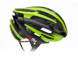 RH+ Cyklistická helma ZY, karbonová, matná, zelená-šípová, lesklá černá, EHX6061, 08, zeleno-černá, velikost L/XL (58-62)