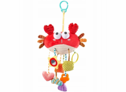 LeanToys Senzorická hračka na věšák na pelíšek s motivem kraba 9 v 1