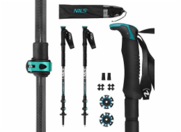 Nils Extreme Trekingové hole Nils Carbon TK8607, nastavitelné 65-135 cm