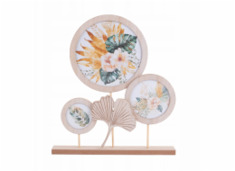 Home Styling Collection Rám na 3 fotografie, kulatý, O 7,5 cm, O 10,5 cm, O 17 cm