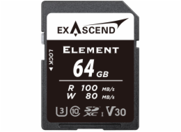 ExAscend Paměťová karta Element UHS-I V30 64GB
