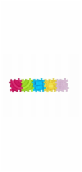 Sensory Mat Ortopedic Set 5v1 Medium 5 Puzzles Sensoryka Muffik / Mfk-022-1