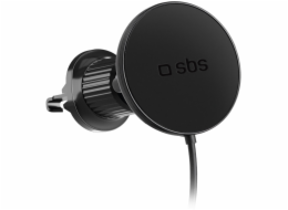 Držák na smartphone s infuzní nabíječkou SBS TESUPPMAG15WVENT kompatibilní s MagSafe - černý