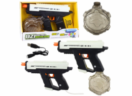 LeanToys Elektrická vodní pistole automatická 10m černá bílá 800ml LEAN Toys