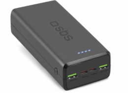 Powerbanka SBS TTBB30000PD20K Lithium Polymer (LiPo) 30000 mAh černá