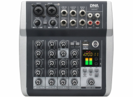 Analogový audio mix DNA QMX602 6 kanálů Modrý