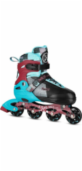 Nils Extreme NA13810 rekreační nastavitelné tyrkysové inline brusle velikost 39-42