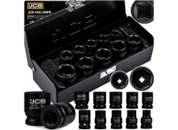 JCB Sada rázových hlavic 10 kusů. 1/2 ŠESTIHRANU. (10–24 mm)