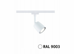 URail SPOT GU10 dráhový reflektor max.10W 230V bílý RAL9003 / kov