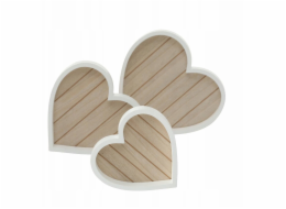 Boltze Dekorativní podnosy ve tvaru srdce, HERZ