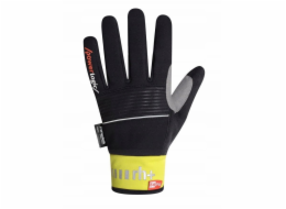 Cyklistické rukavice zeroRH+ Nordic Outdry černá # žlutá fluo - M