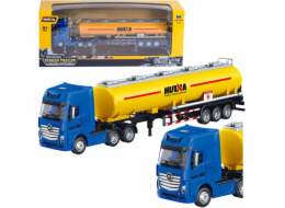 HUINA Cisternový vůz, kovové pohyblivé části, žluté 1:50