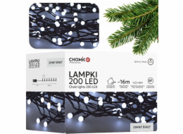 ExtraLink | LED lampy | 200L studené bílé koule, délka 3 + 16 m