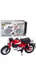 LeanToys Motocyklové retro klasické kovové světla červená 1:12