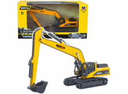 HUINA Metal Crawler Excavator Pohyblivé rameno Žluté 1:50
