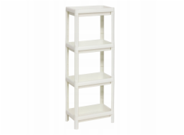 Úzká plastová koupelnová polička NIV 4-úrovňová, 37,5 x 22,5 x 100 cm