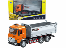 HUINA Sklápěč kovový oranžový 1:50