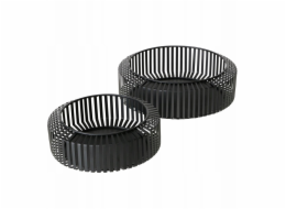 Dekorativní kovové misky VIKI, 2 ks. O 24-30 cm